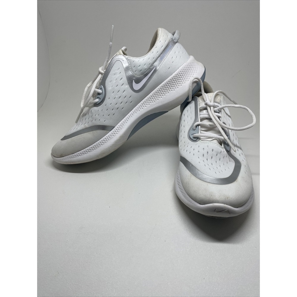 Nike Joy Ride Run Athletic Women's Shoes White & Silver Color Size 8.5